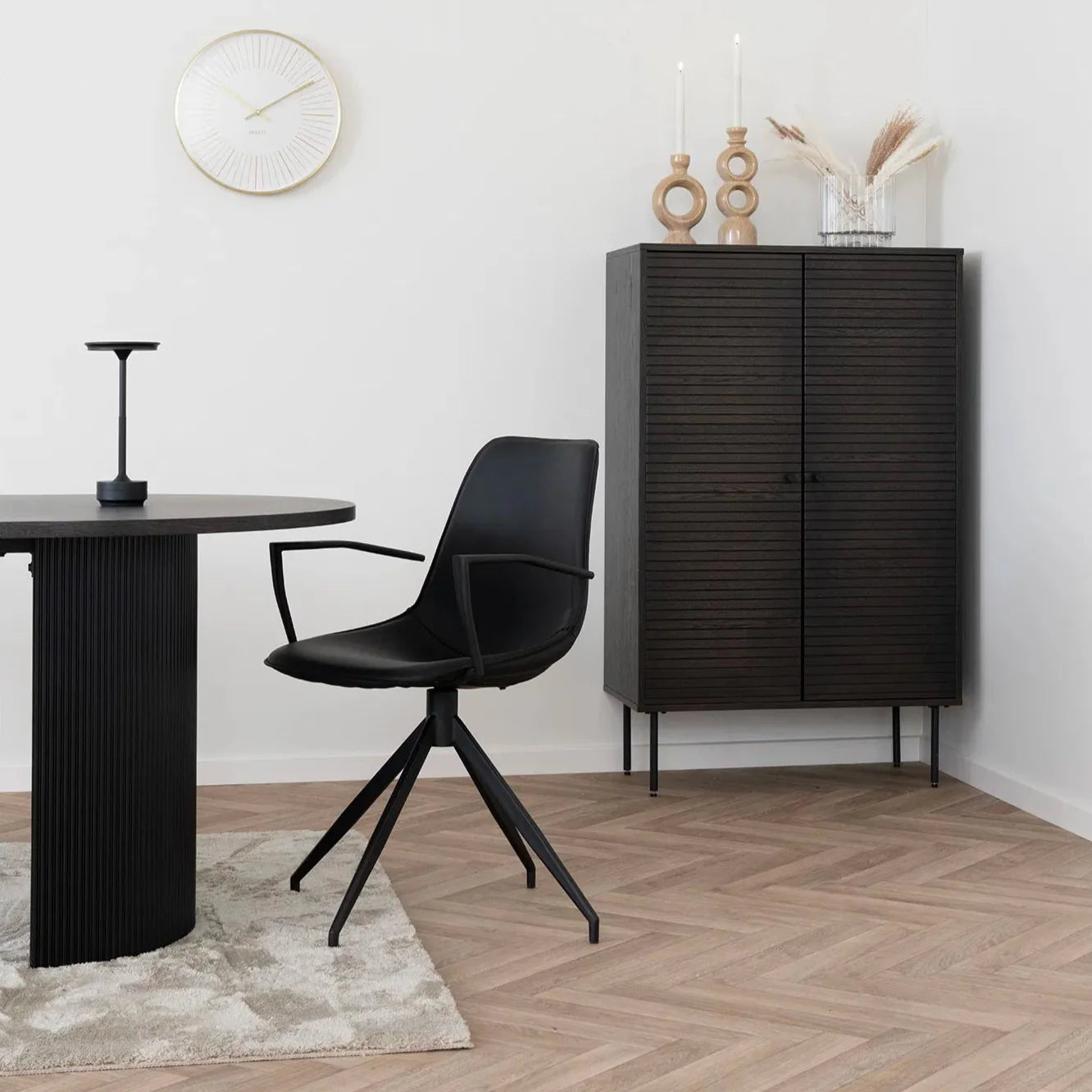 Chaise de salle à manger Monaco noire