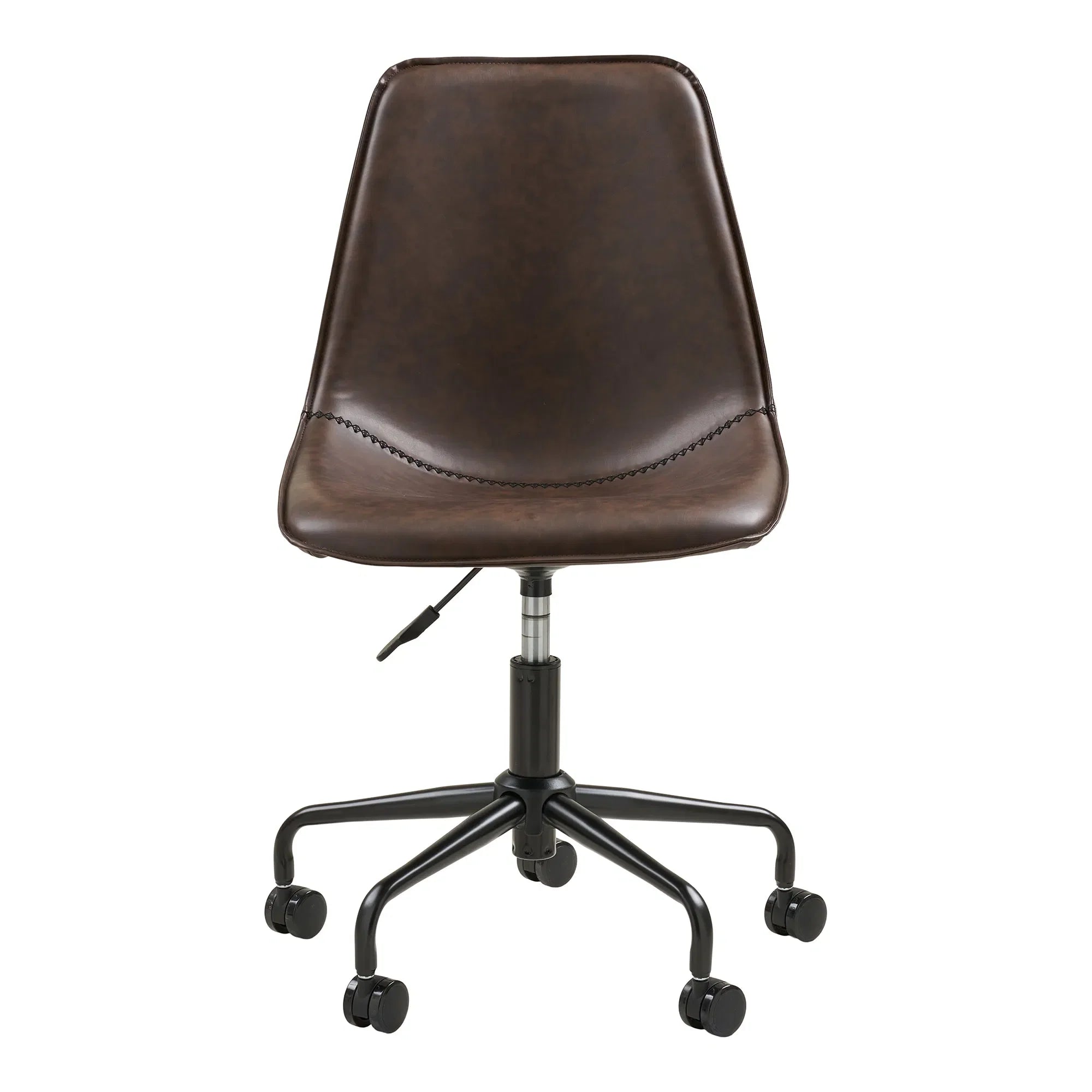 Chaise de bureau Monaco cuir brun