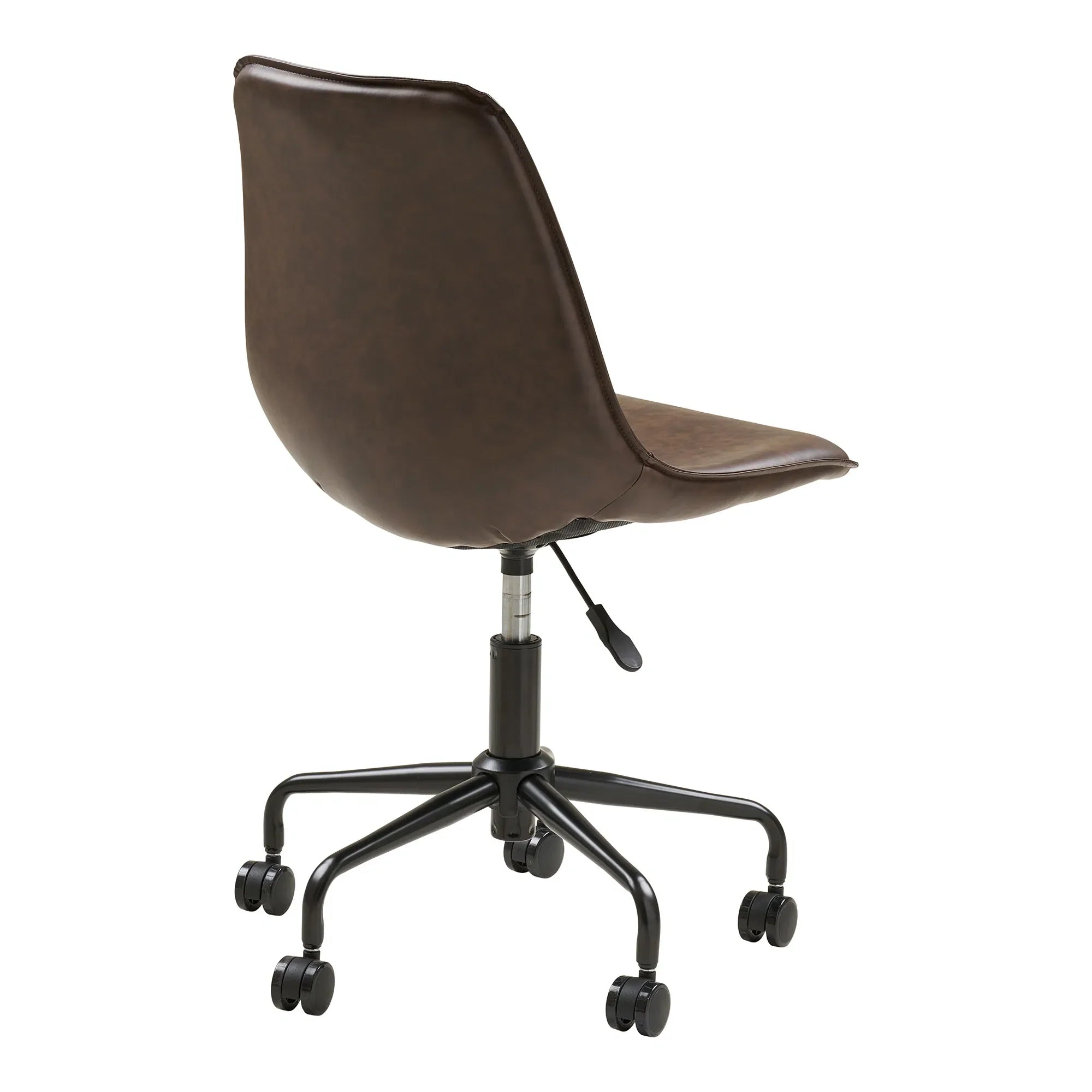 Chaise de bureau Monaco cuir brun