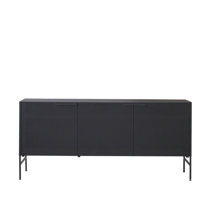 Sideboard Grid en acier noir
