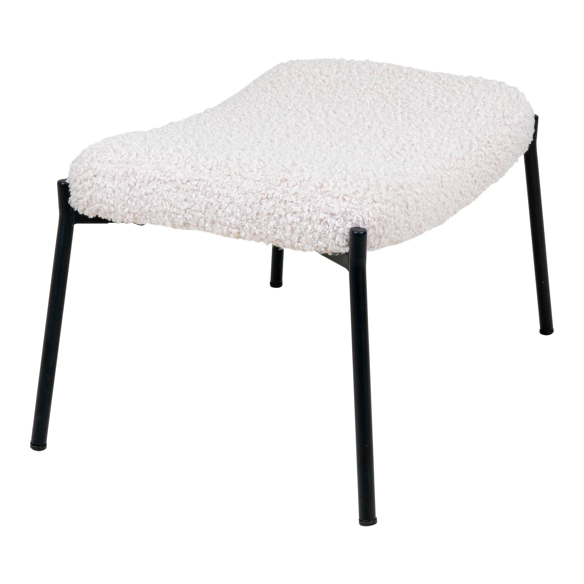 Repose-Pieds Glasgow Blanc Teddy