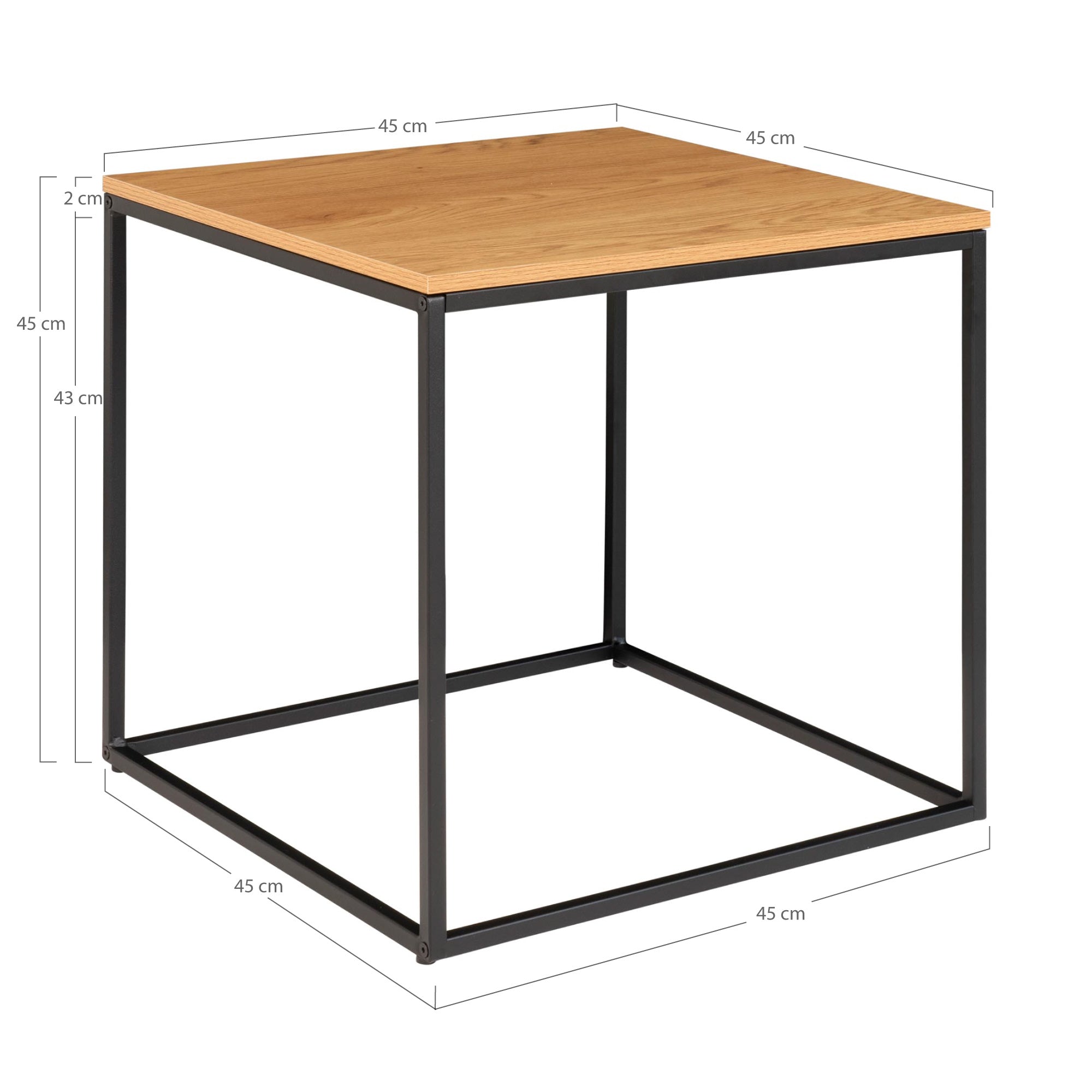 Table d'Appoint Vita Chêne Clair