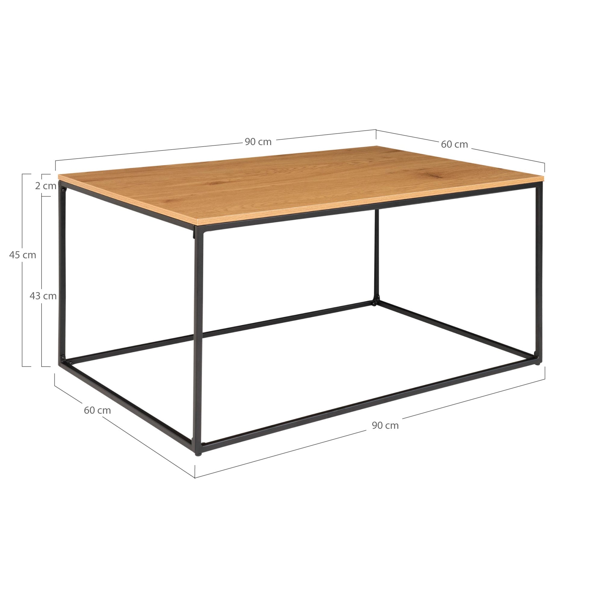 Table Basse Vita Chêne Clair