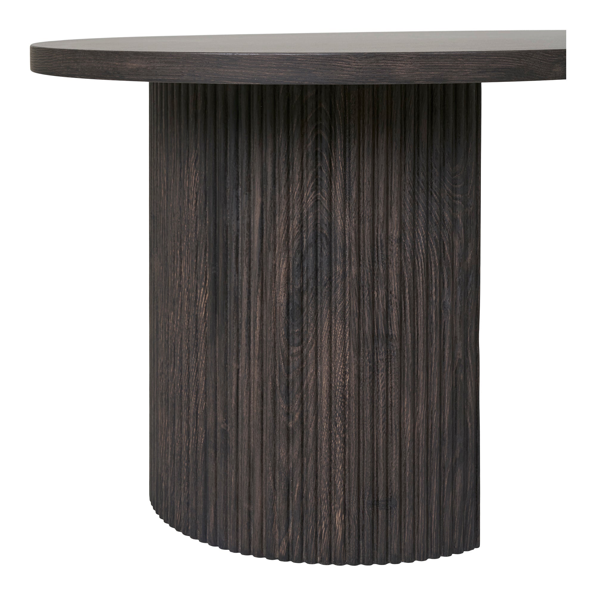 Table basse Boavista ovale brun foncé