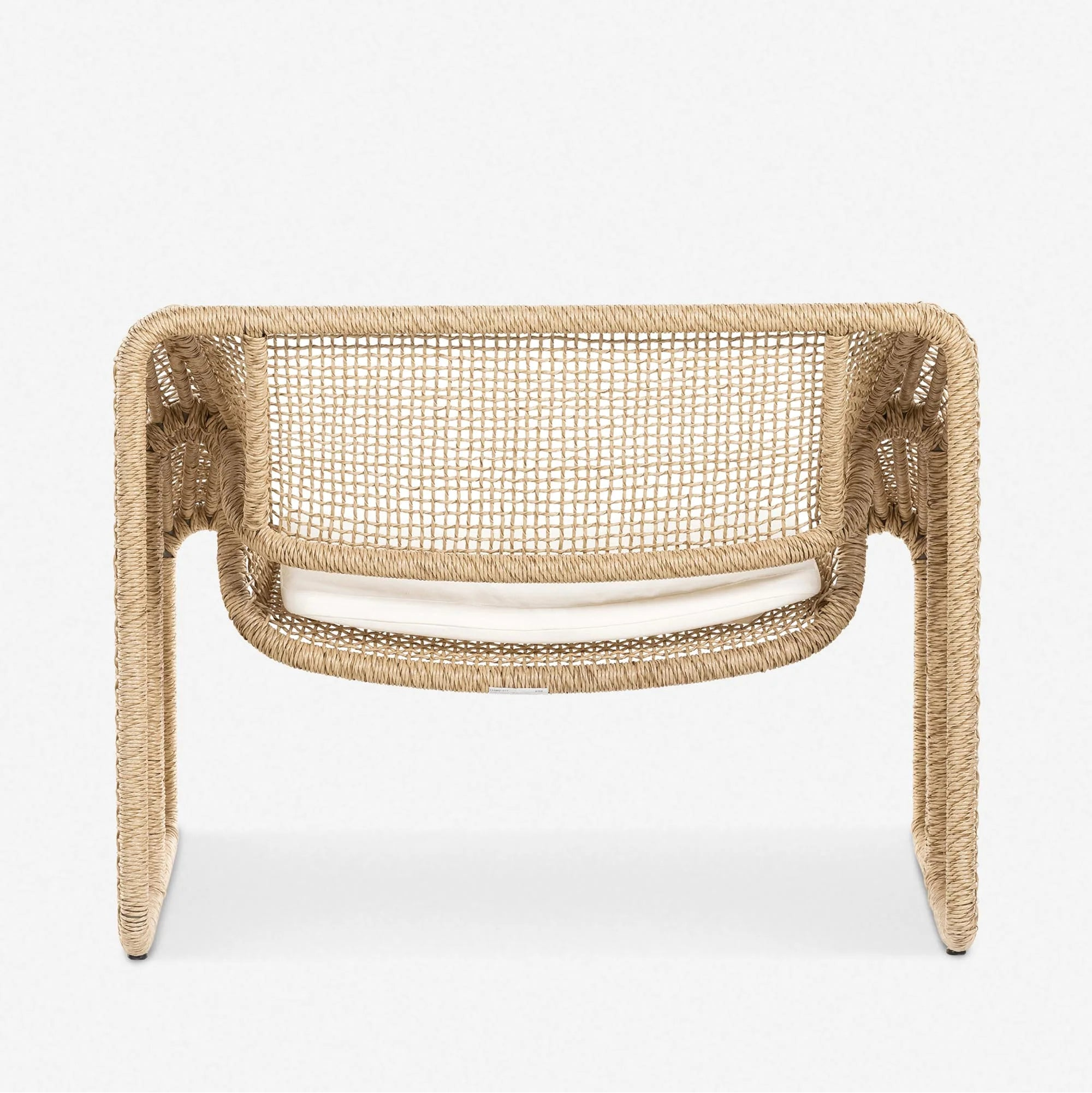 Fauteuil lounge en rotin tressé