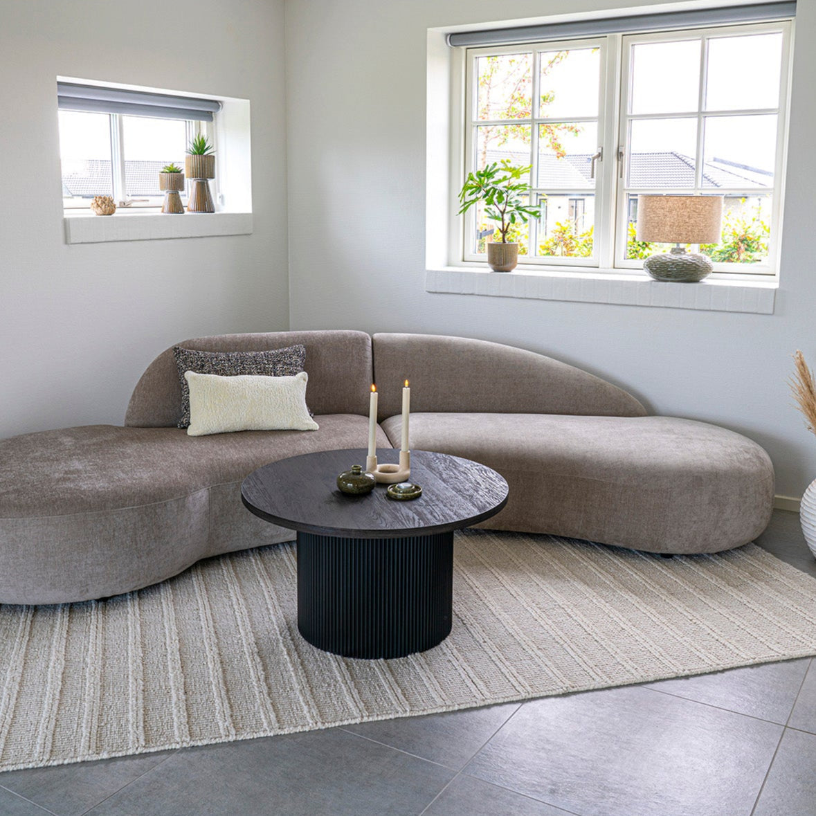 Table basse Boavista brun foncé