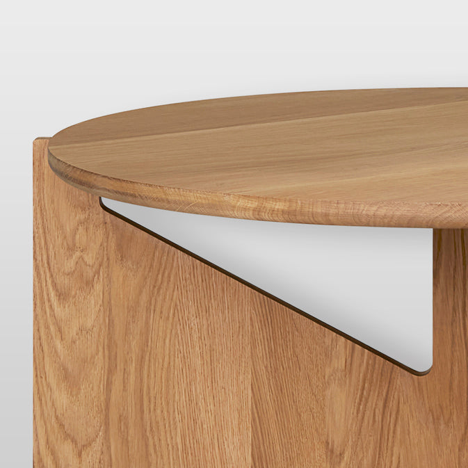 Table basse Simple XL en chêne laqué
