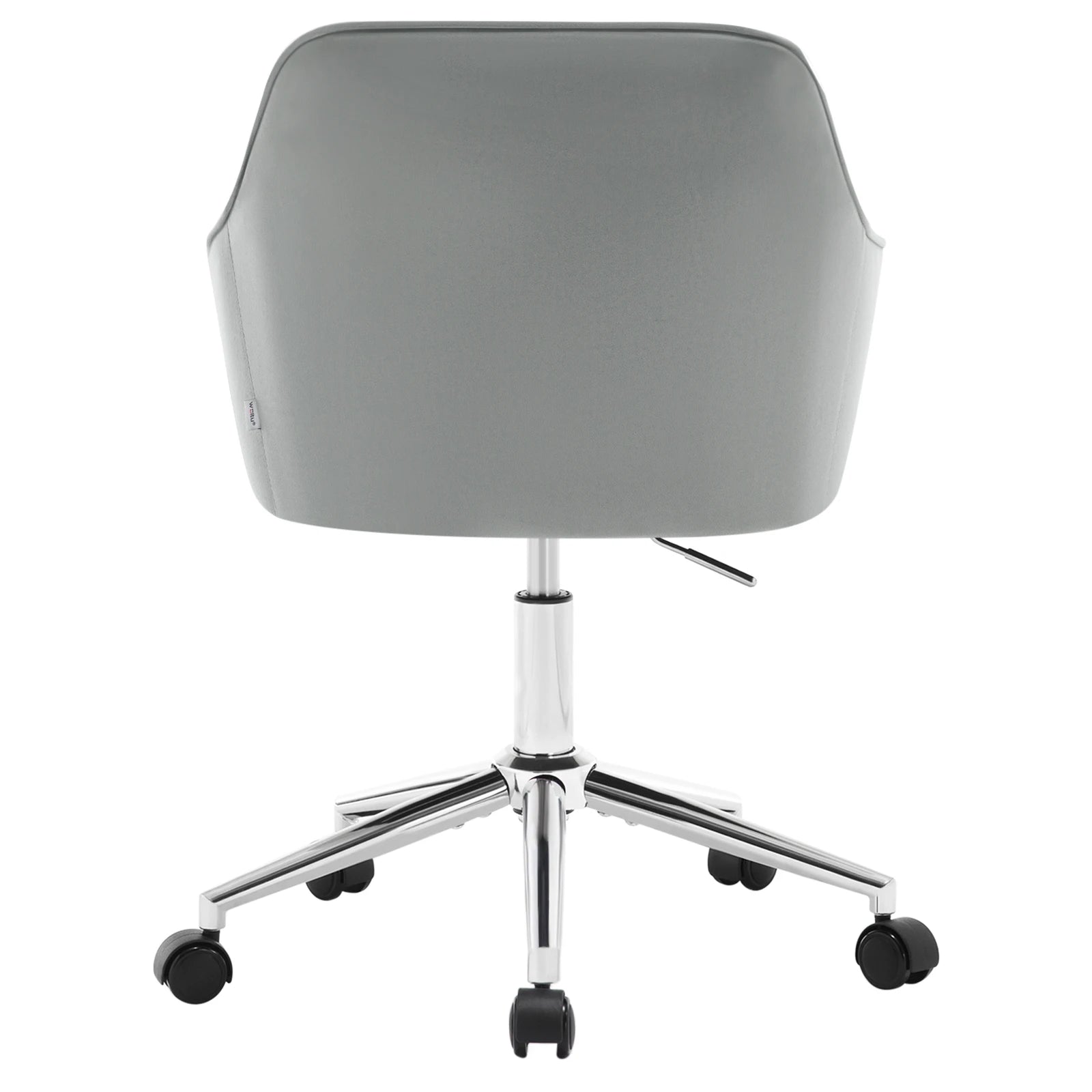 Chaise de bureau velours avec accoudoirs
