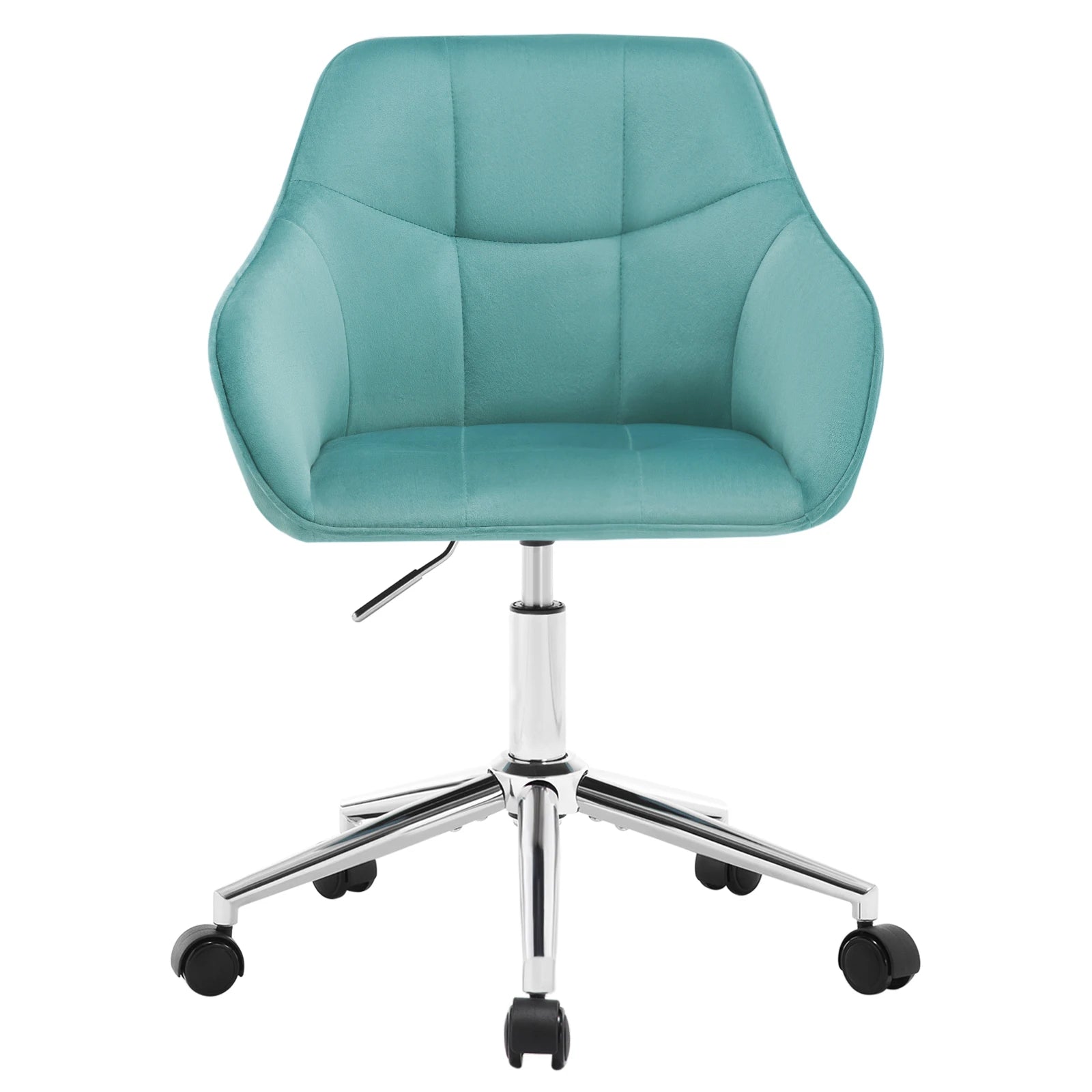Chaise de bureau velours avec accoudoirs