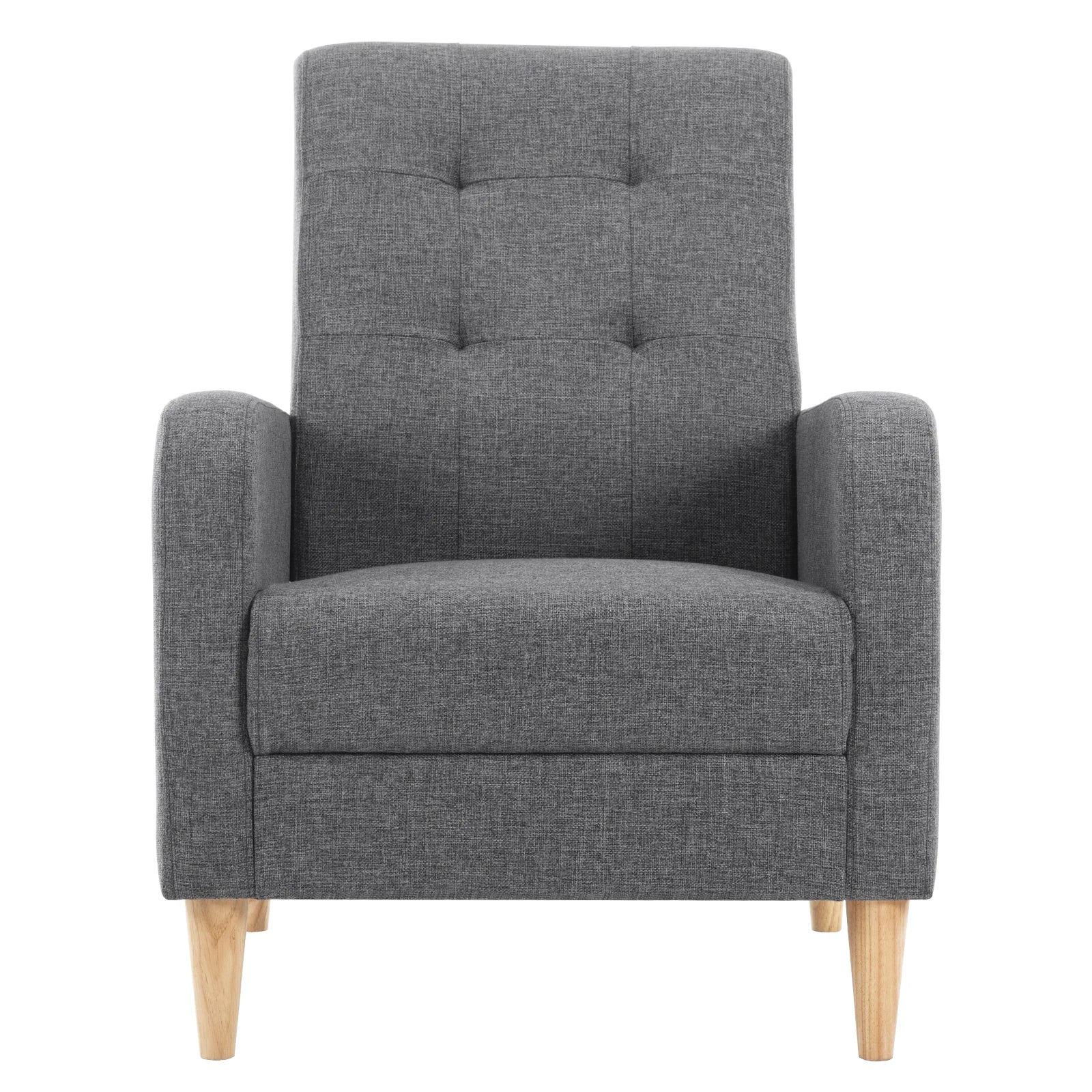 Fauteuil lounge en velours et bois ElleVitals