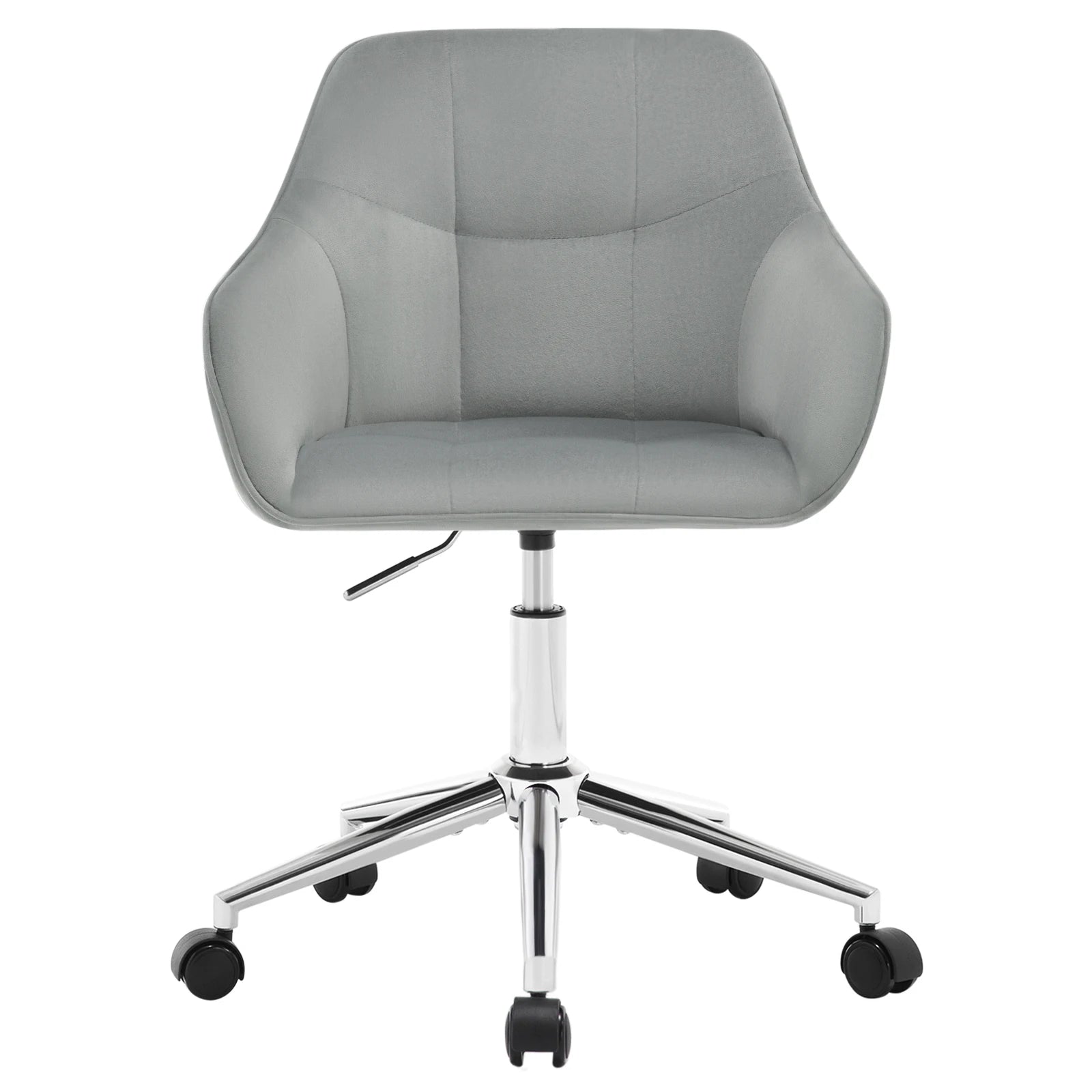 Chaise de bureau velours avec accoudoirs