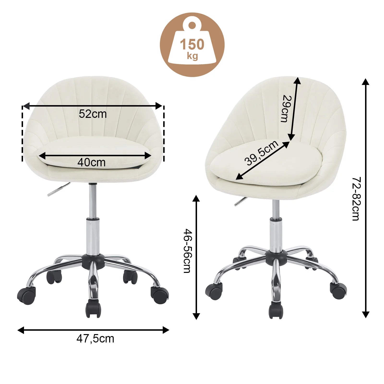 Chaise de bureau ergonomique pivotante