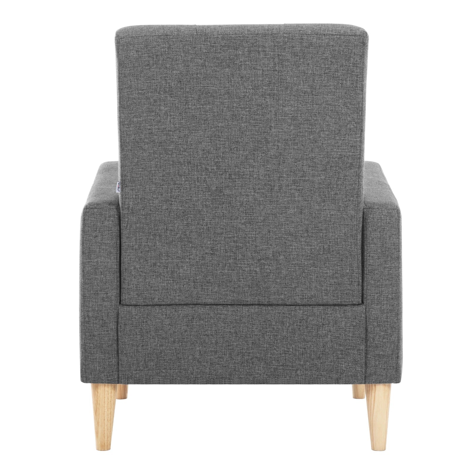 Fauteuil lounge en velours et bois ElleVitals