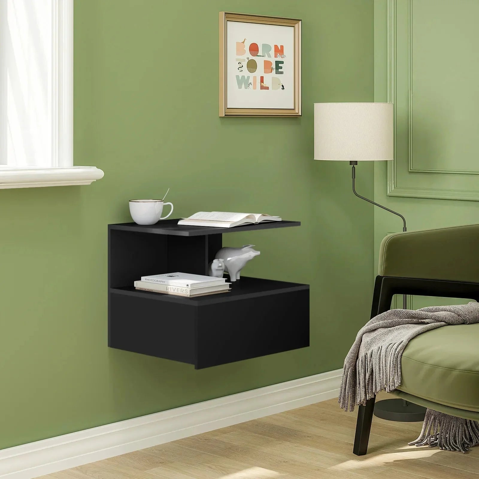Table de chevet murale moderne ElleVitals