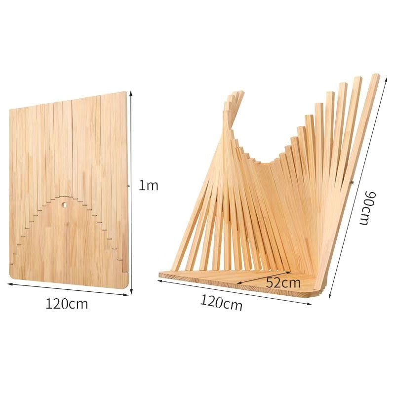 Solid wood folding wall desk
