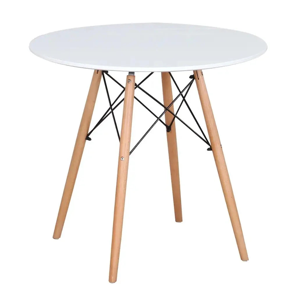 Table ronde bois et métal scandinave ElleVitals