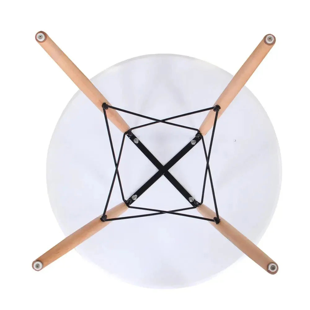 Table ronde bois et métal scandinave ElleVitals