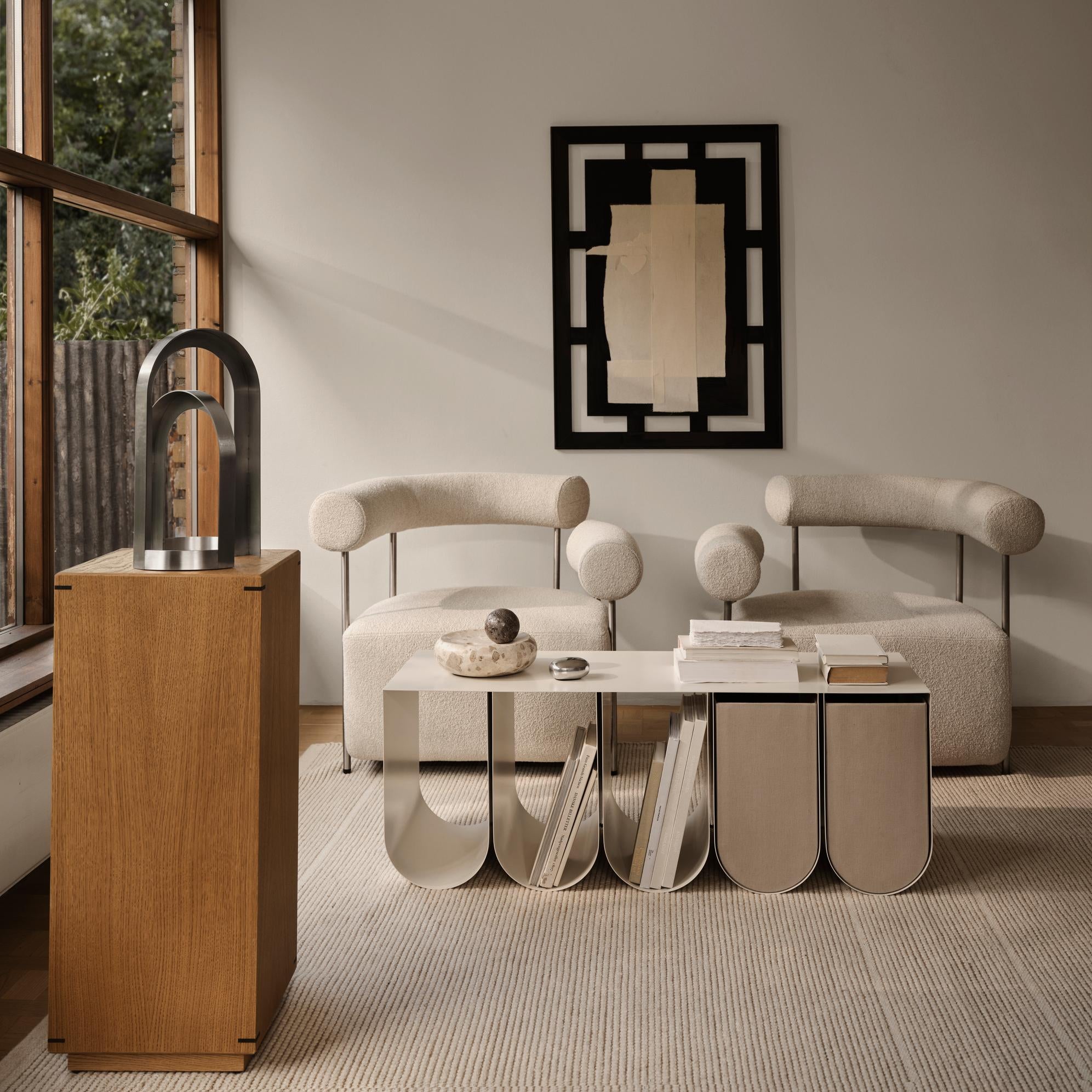 Japanischer Sockel aus geölter Eiche