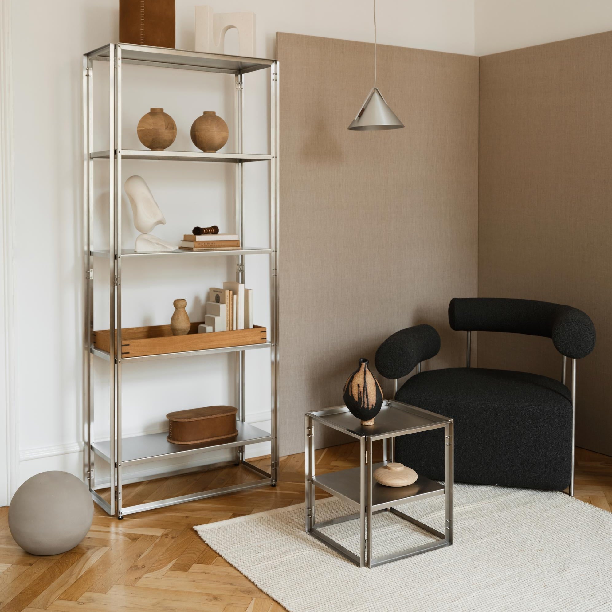 Table d’appoint pliante Foldable en acier inoxydable