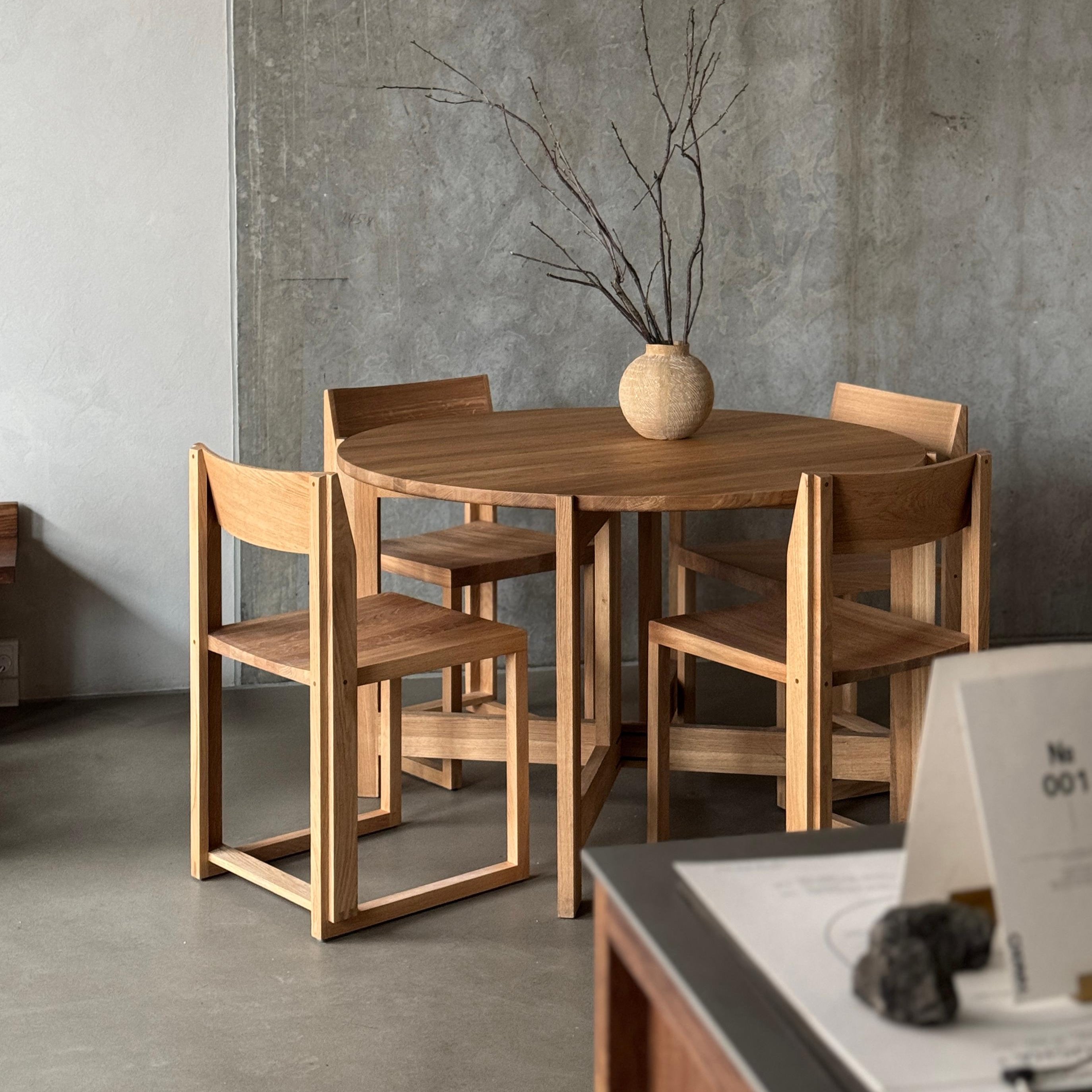 Table de salle à manger Collector en chêne
