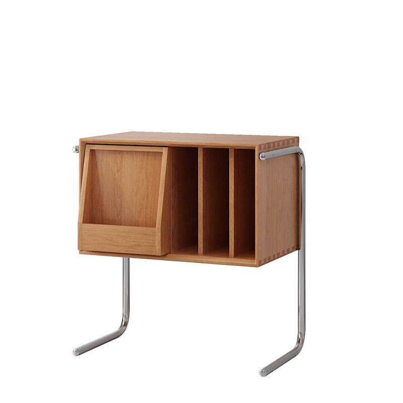 Meuble bas design rétro en bois courbé