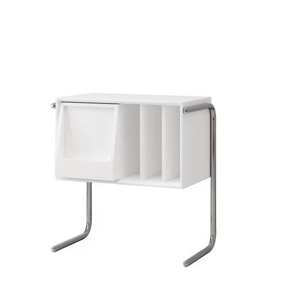 Meuble bas design rétro en bois courbé