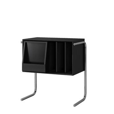 Meuble bas design rétro en bois courbé