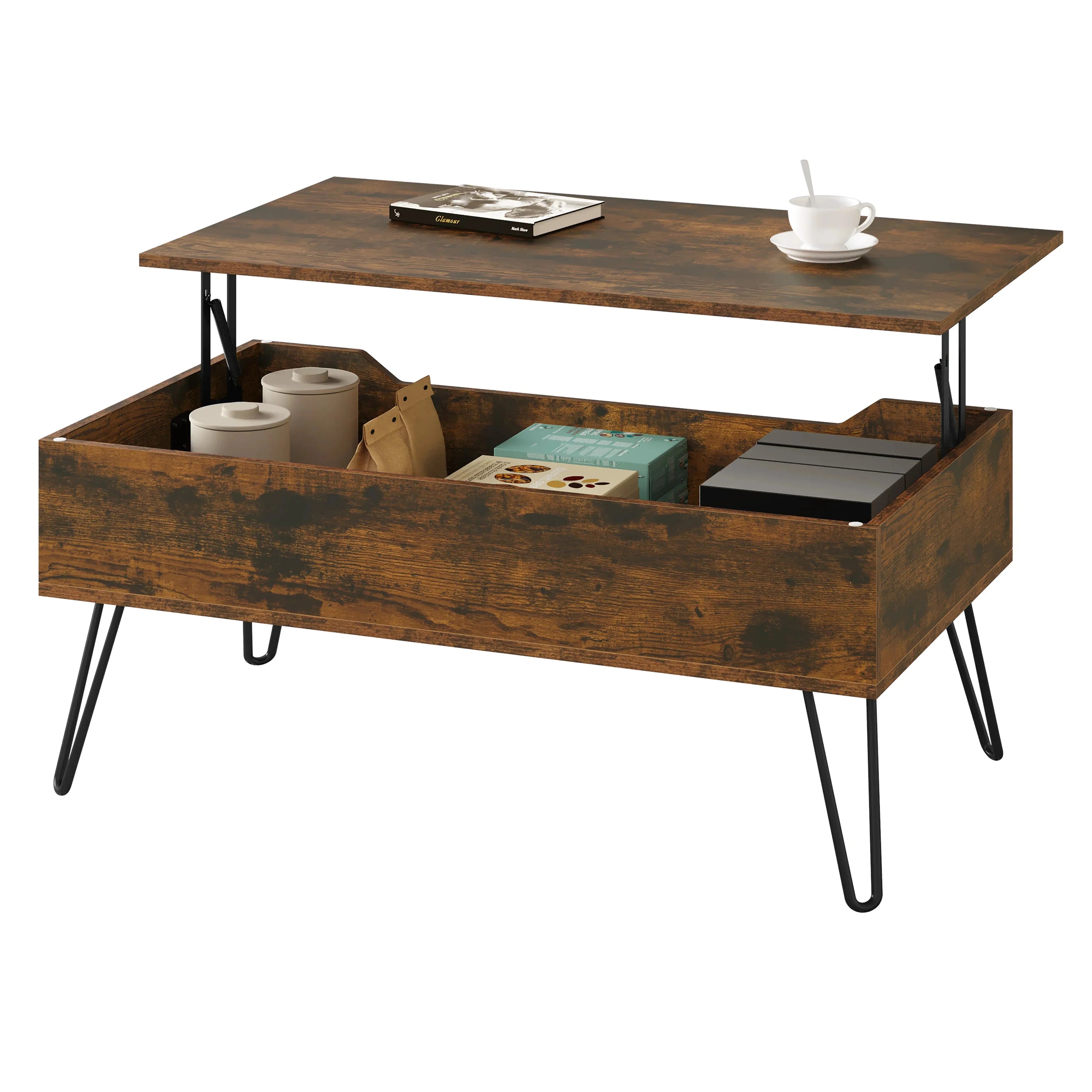 Table basse extensible avec rangement intégré ElleVitals