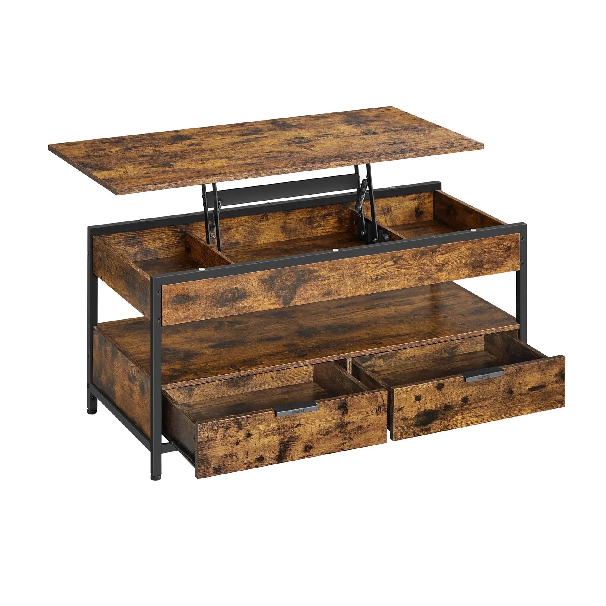 Table basse avec plateau relevable et tiroirs ElleVitals