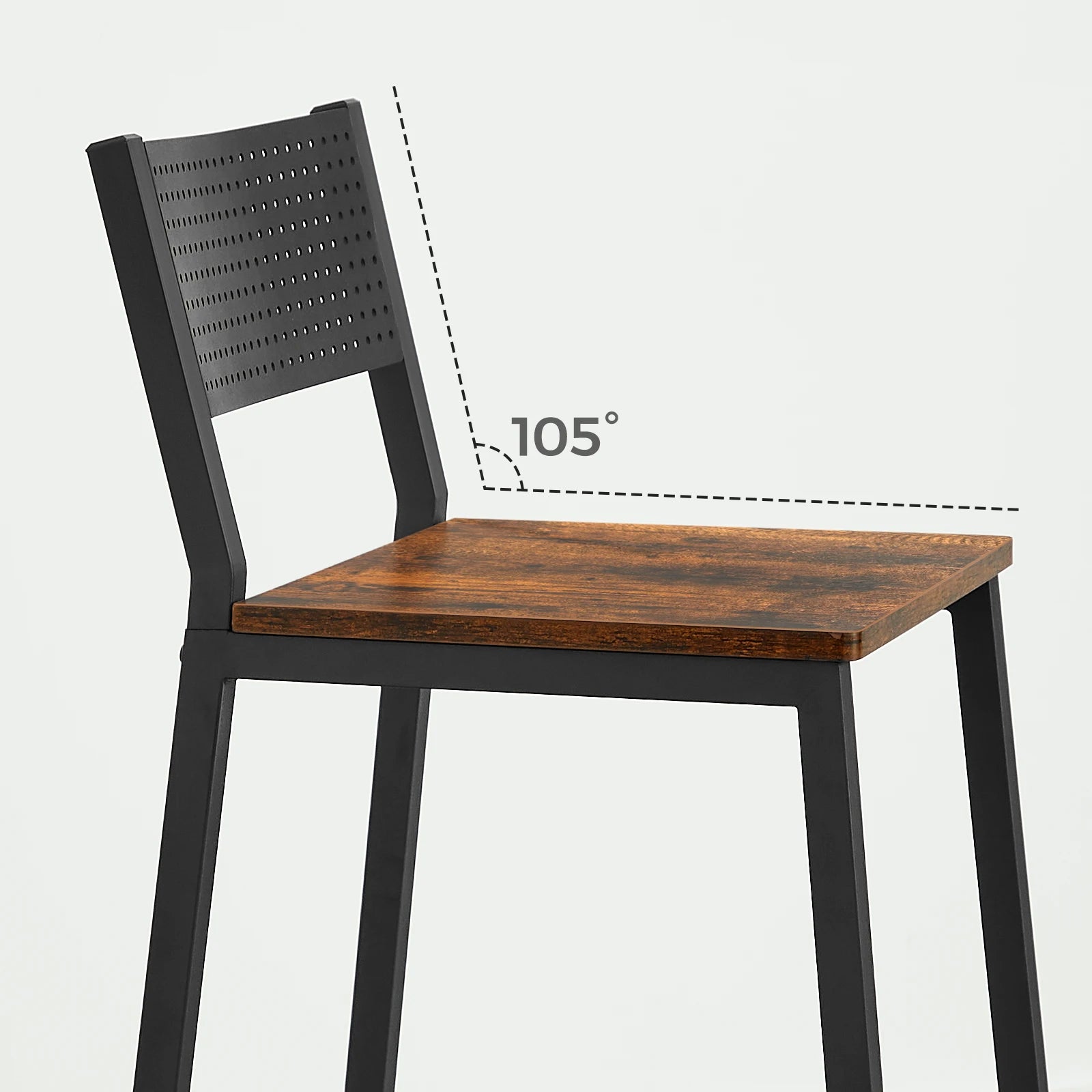 Tabourets hauts industriels avec assise confortable