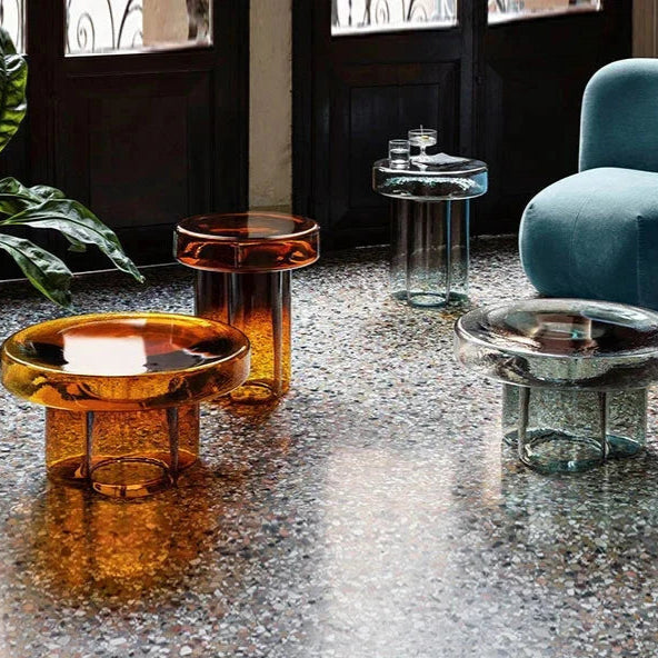 Table basse en verre soufflé organique ElleVitals