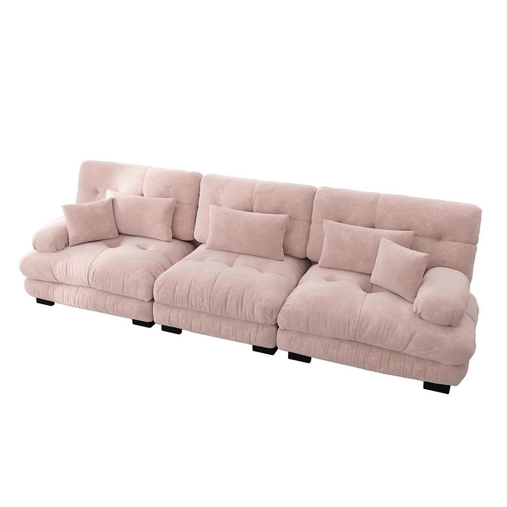 Canapé modulable 3 places en chenille
