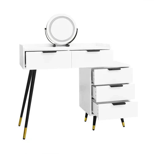 Coiffeuse Lumiéra avec miroir LED ElleVitals