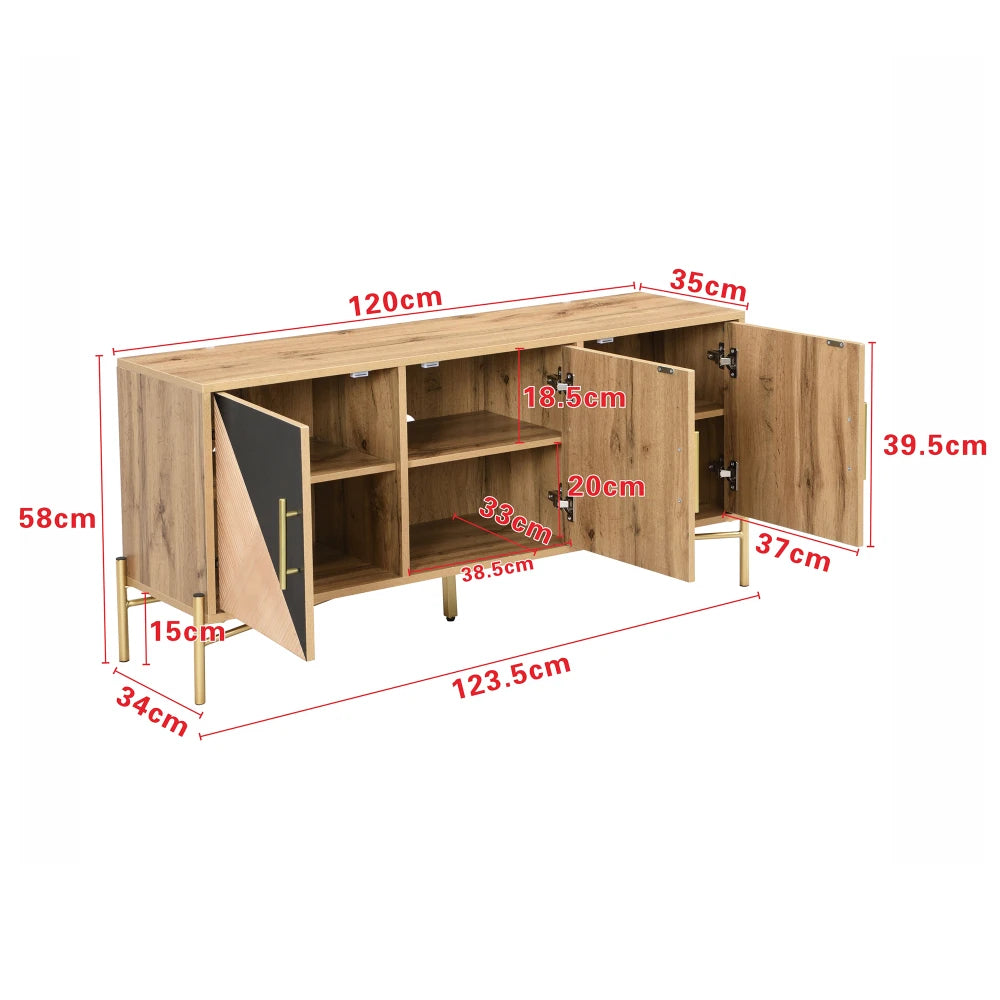 Meuble TV moderne 3 portes