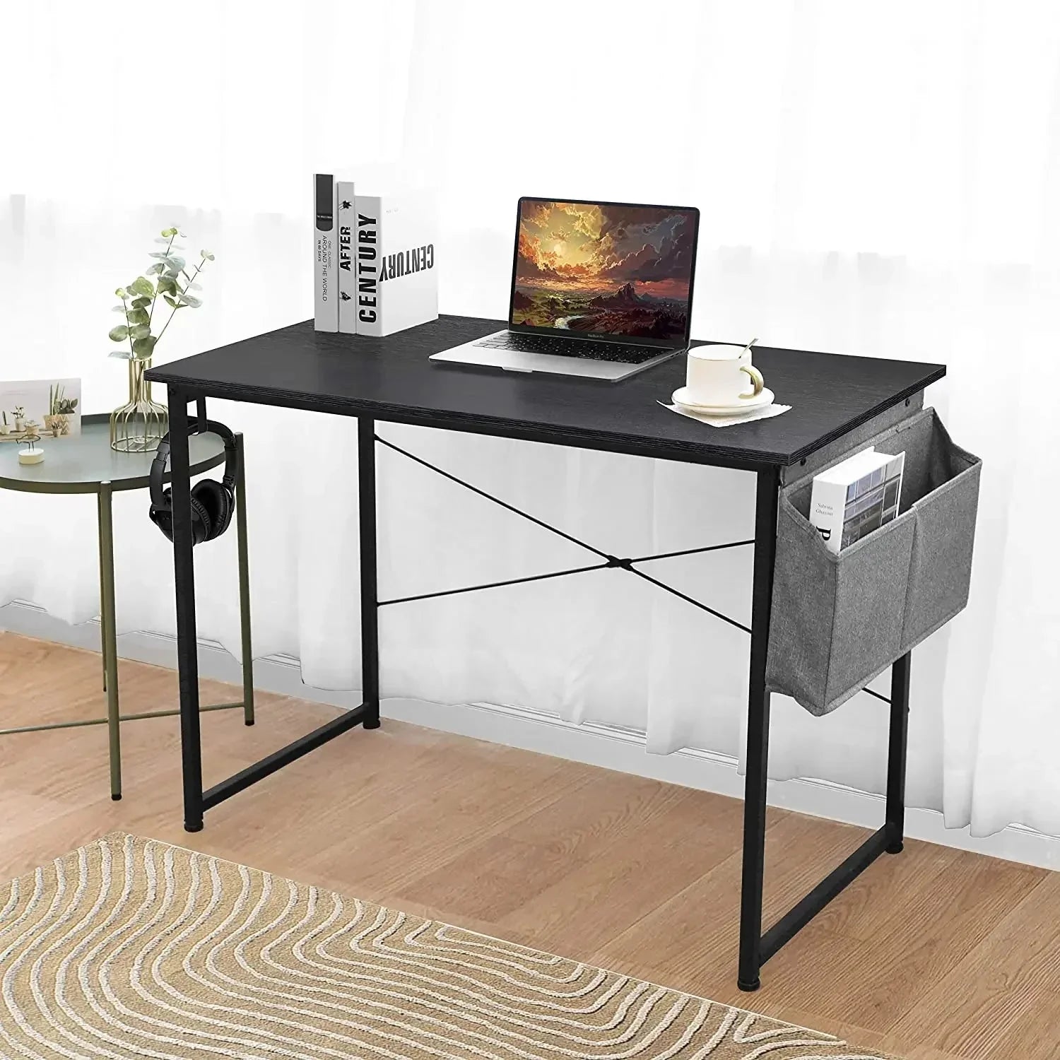 Bureau compact bois et métal ElleVitals