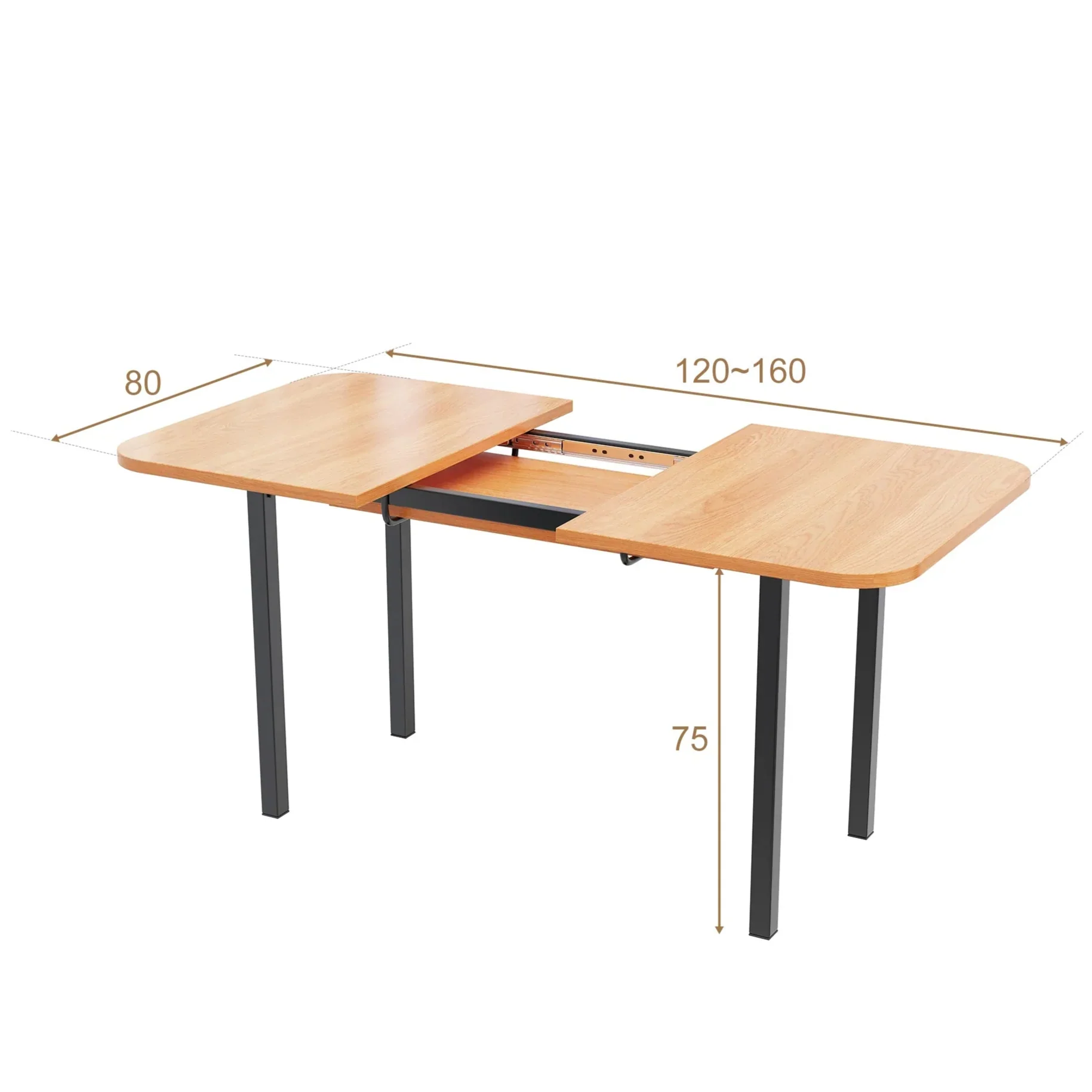 Table extensible en bois naturel ElleVitals