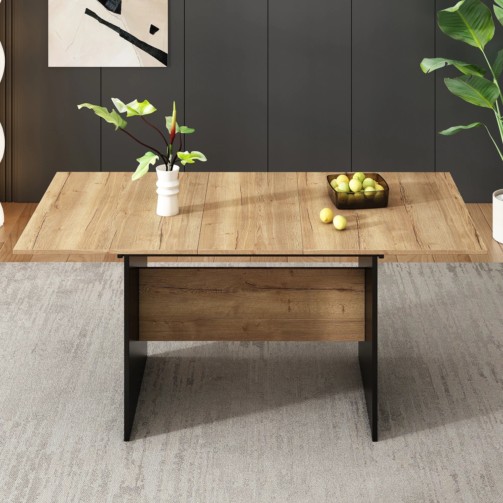 Table extensible en bois moderne ElleVitals