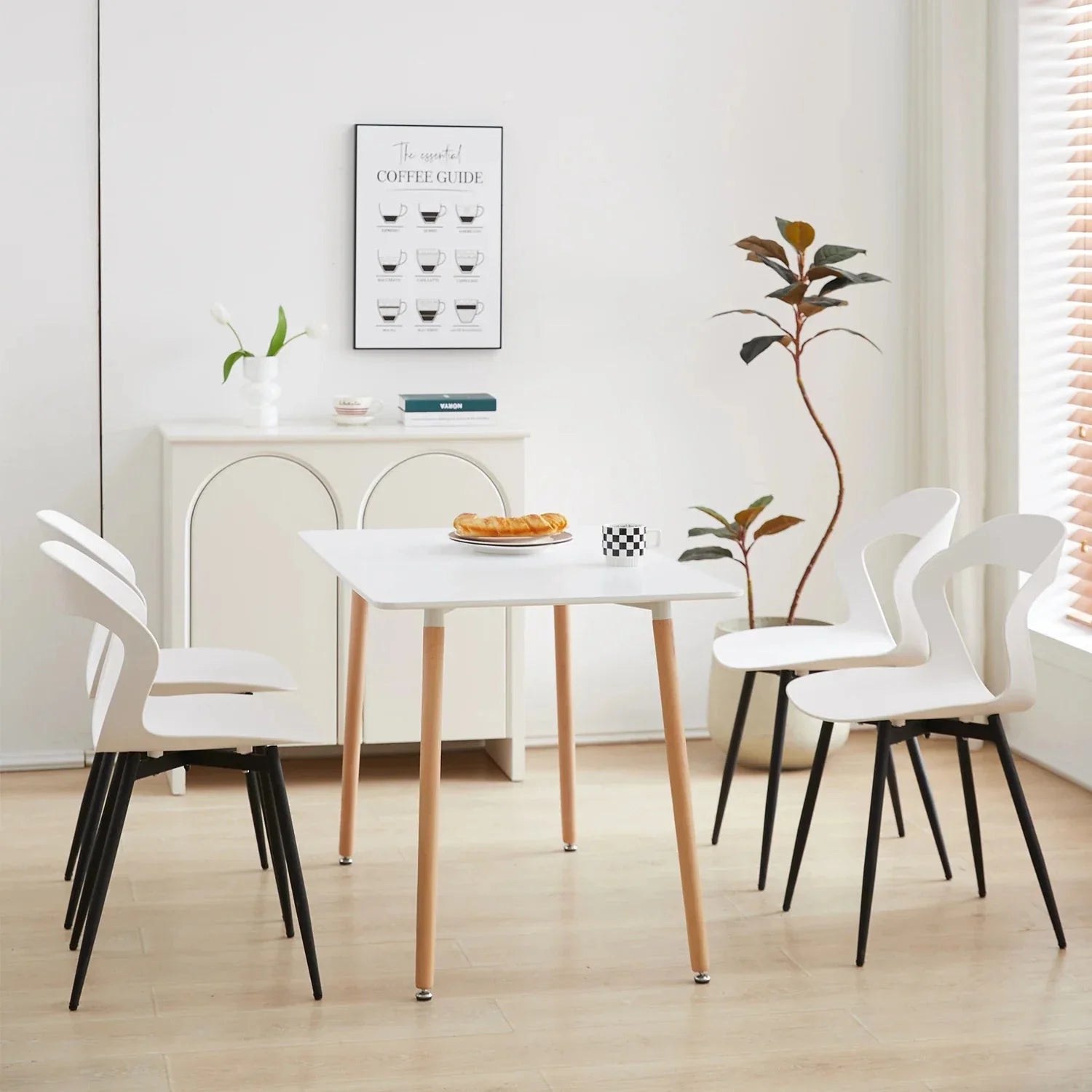 Lot de chaises scandinaves minimalistes ElleVitals