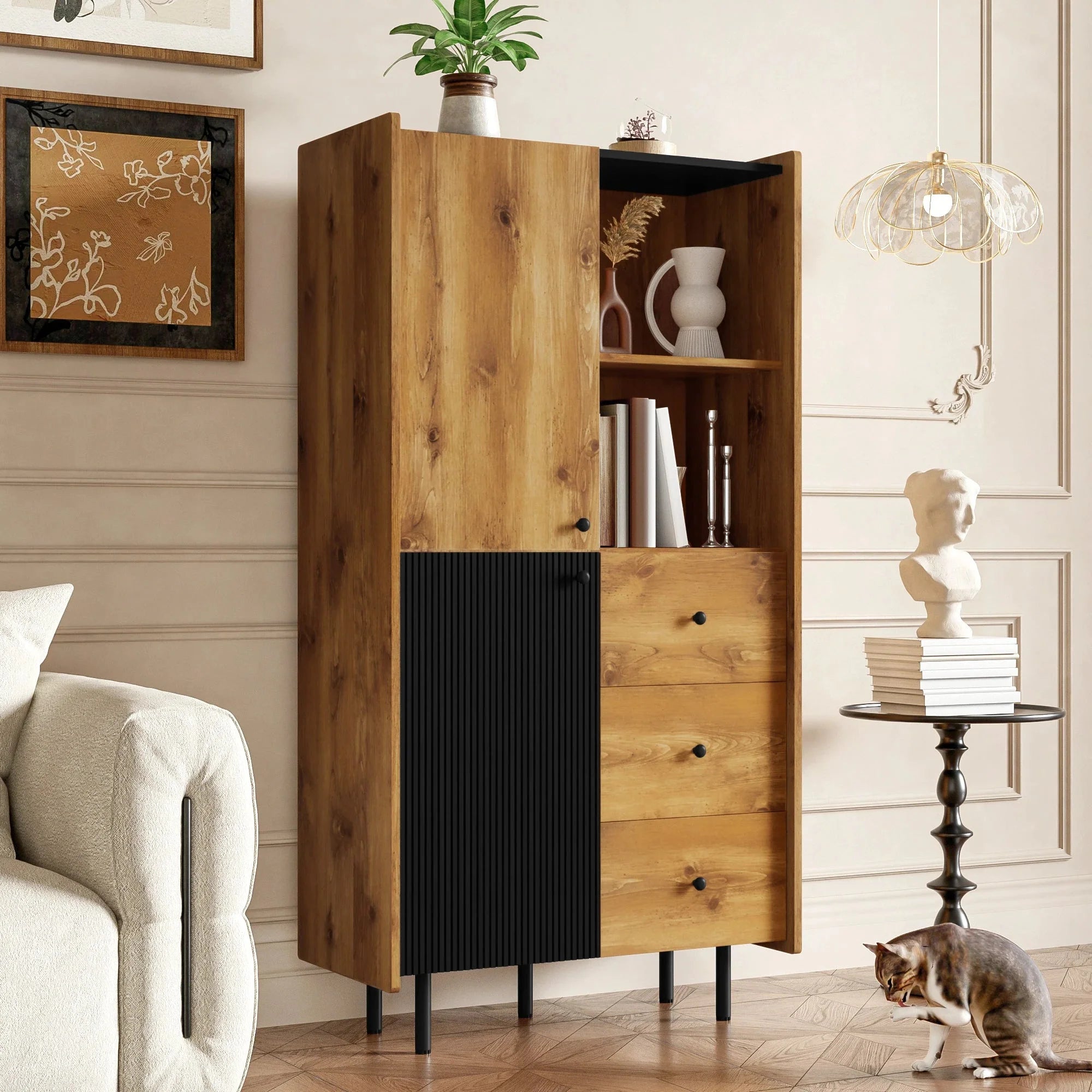 Buffet contemporain avec rangements variés ELLE VITALS