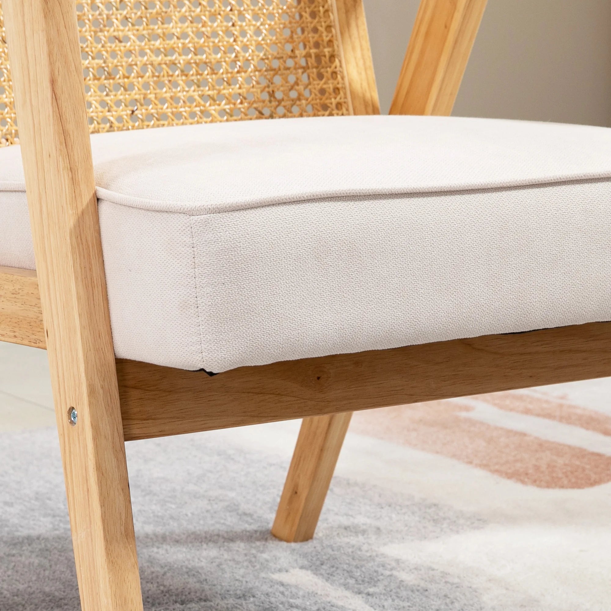 Fauteuil bois et cannage