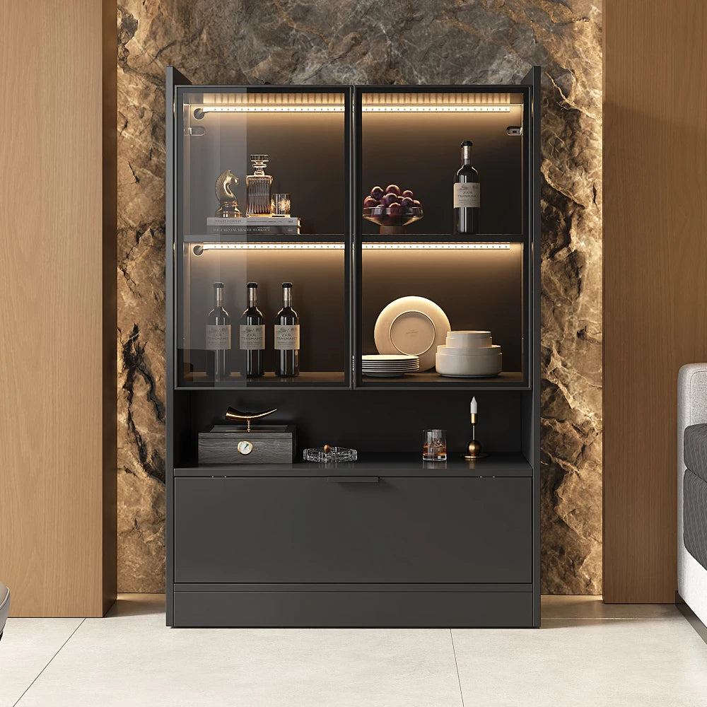 Vitrine moderne avec LED