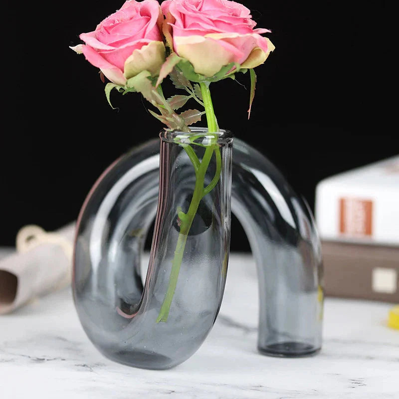 Vase en verre torsadé multifonction ElleVitals