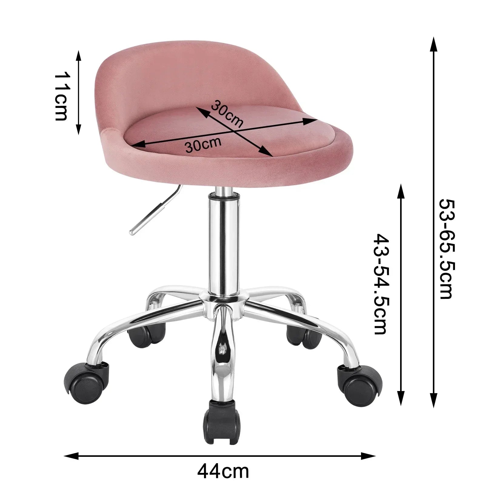 Tabouret Niora en velours ElleVitals