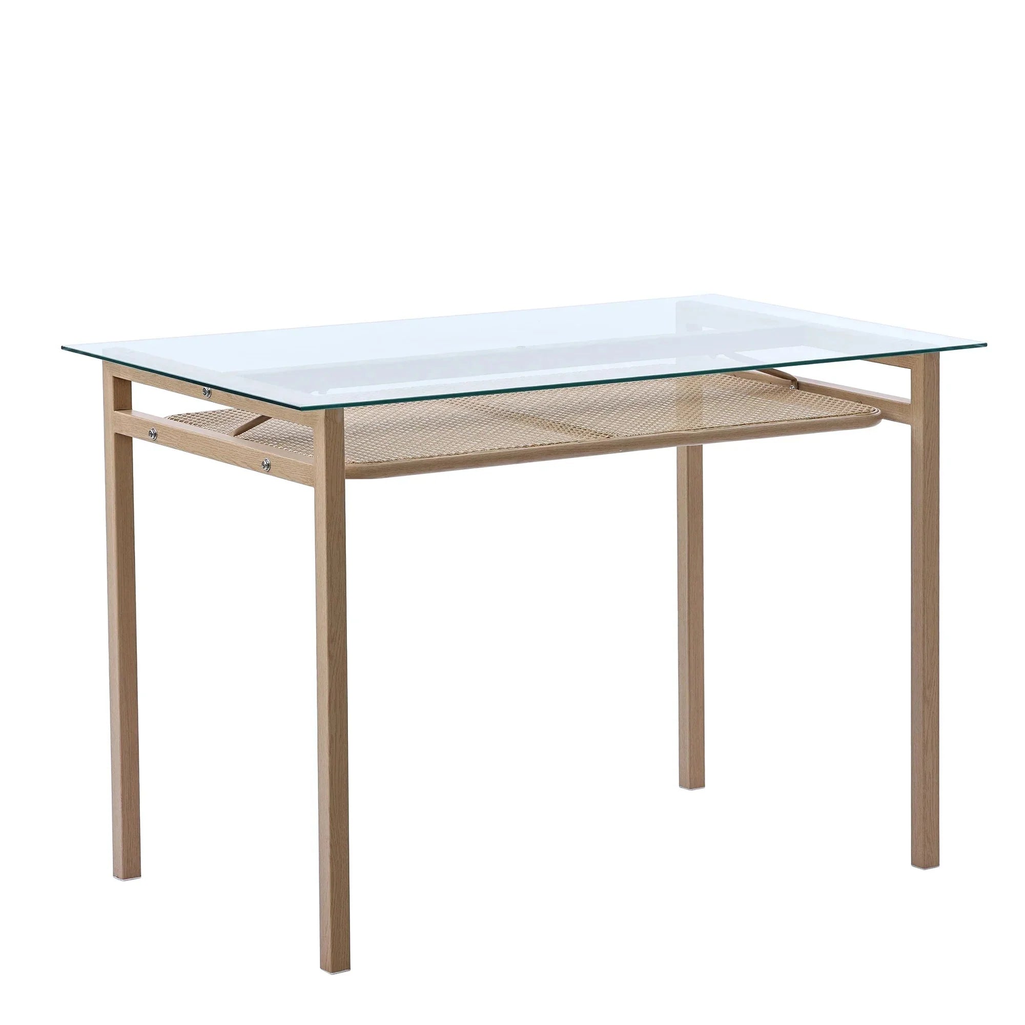 Table en verre avec rangement intégré ElleVitals