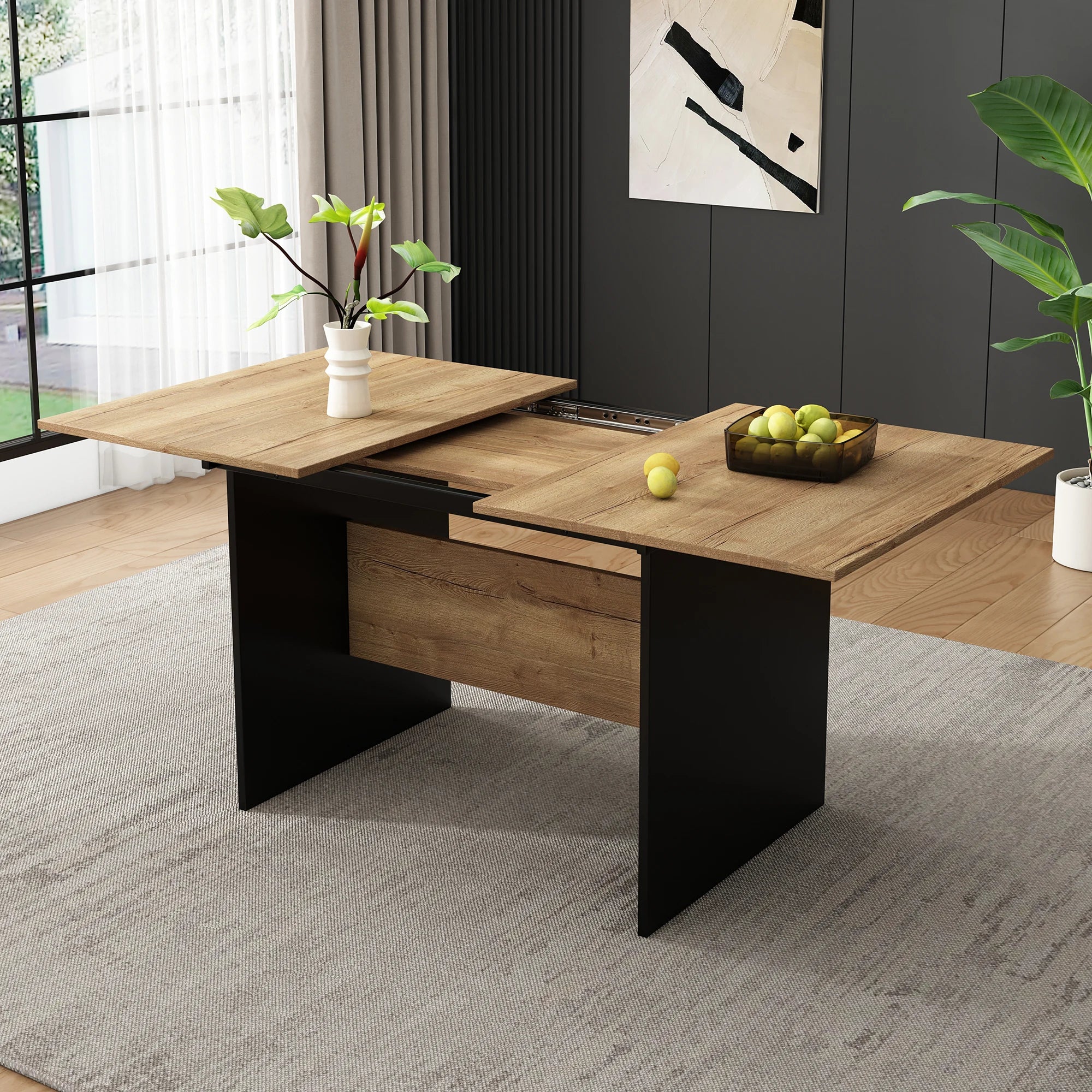 Table extensible en bois moderne ElleVitals