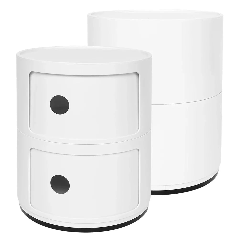 Table de chevet ronde modulable avec rangements ElleVitals