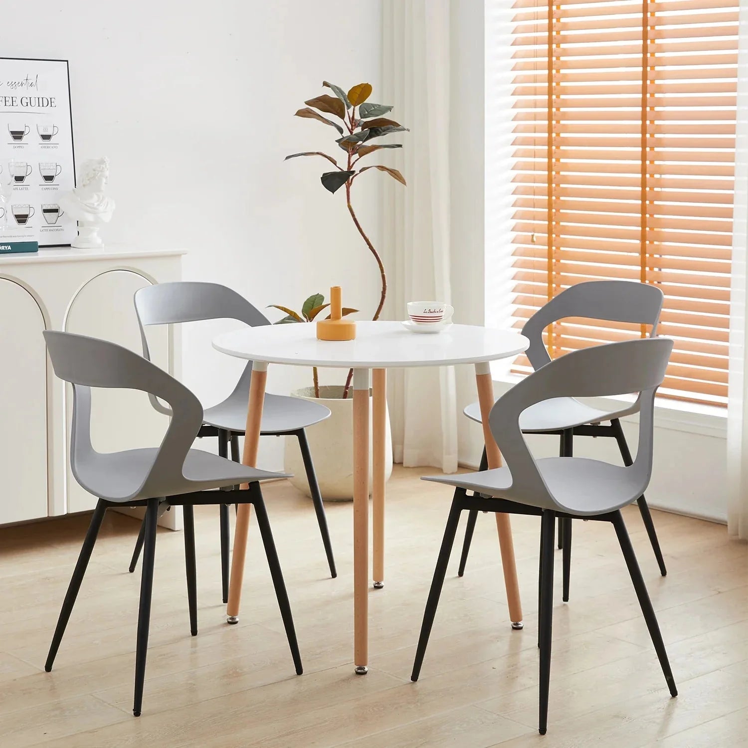 Lot de chaises scandinaves minimalistes ElleVitals