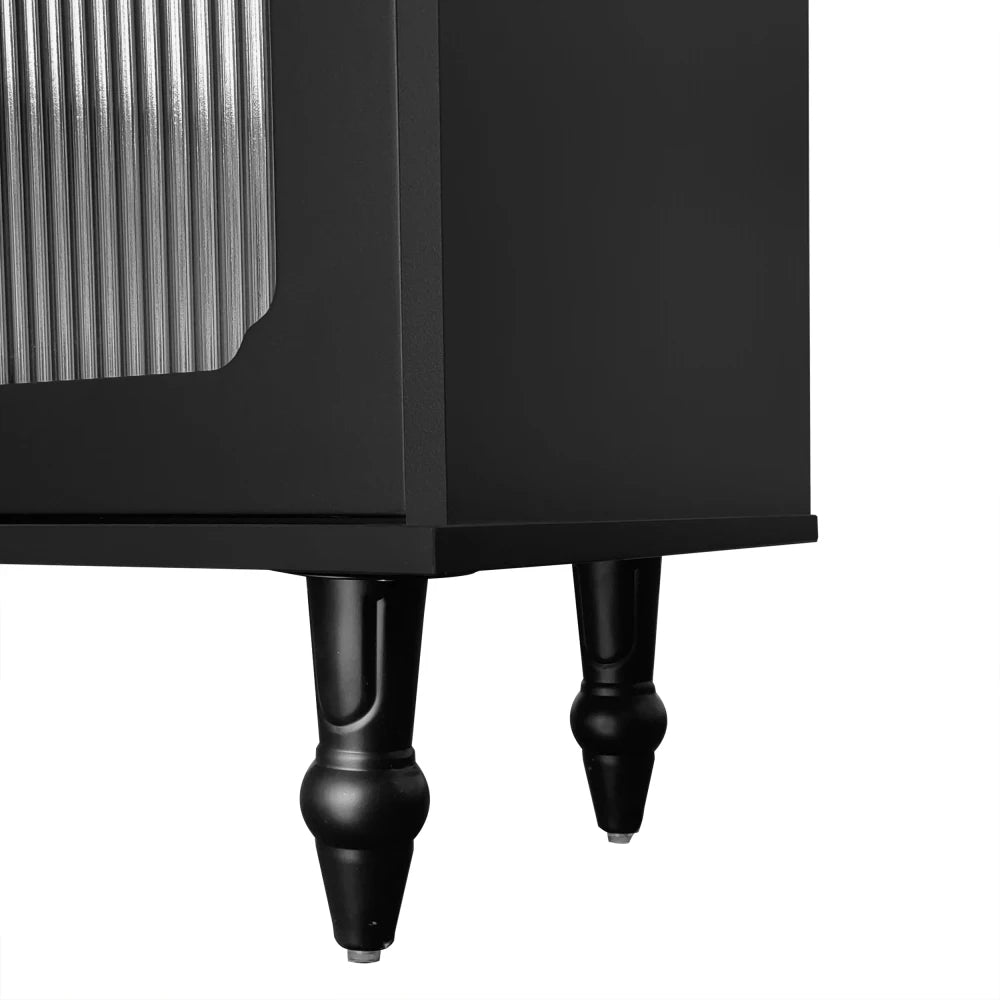 Meuble TV vitré style rétro