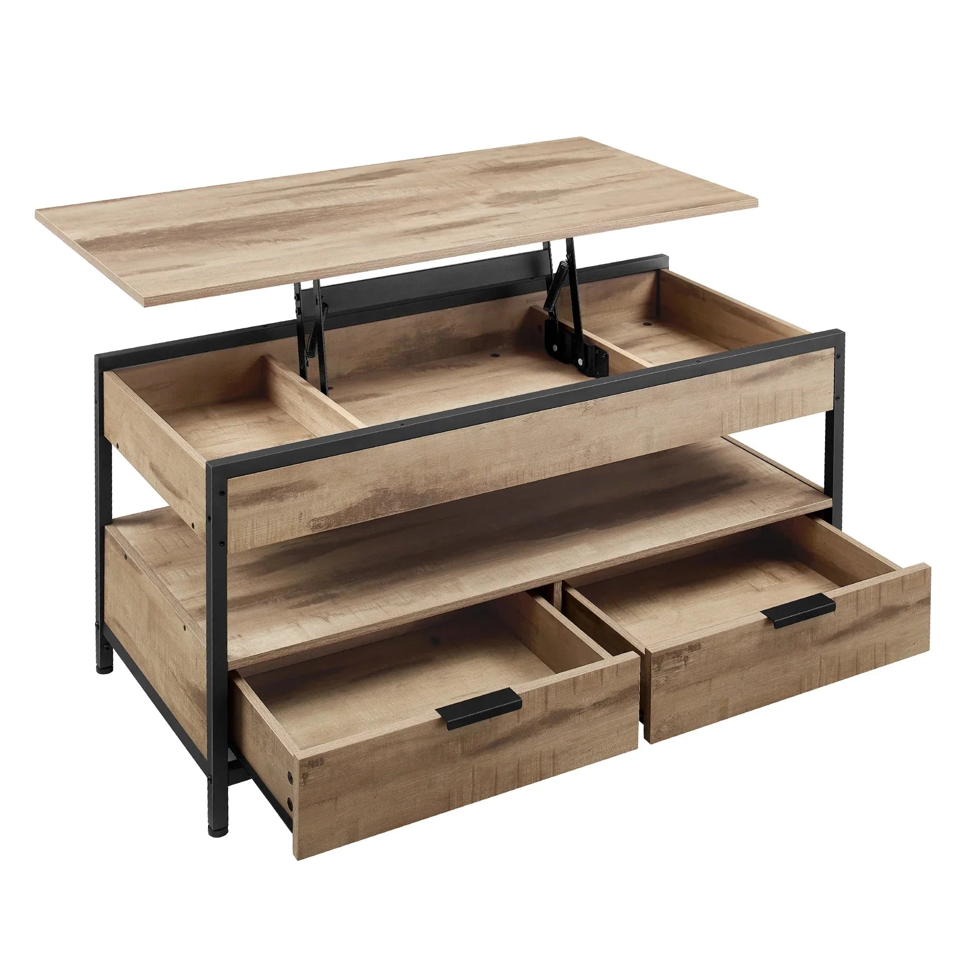 Table basse avec plateau relevable et tiroirs ElleVitals