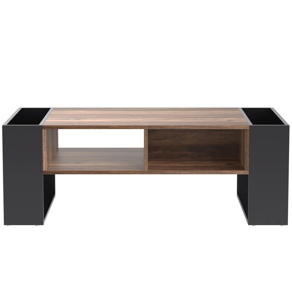 Table basse moderne avec rangements double face